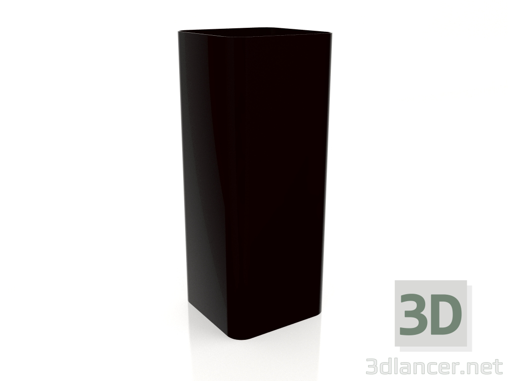 modèle 3D Pot de fleurs 5 (Noir) - preview