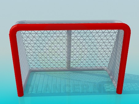 3D Modell Hockey Tor - Vorschau