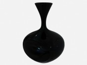 Черная керамическая ваза в стиле арт деко Vase C (1)