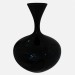 3D Modell Schwarze Keramik Vase Art Deco Vase (C) (1) - Vorschau