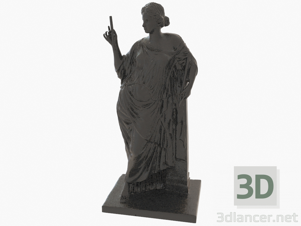 3D modeli Bronz heykel Afrodit au pilier (2) - önizleme