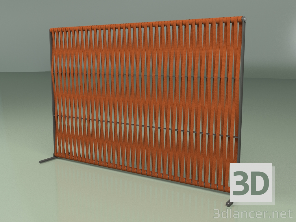 3D Modell Wandschirm 002 (Gürtel 25mm Orange) - Vorschau