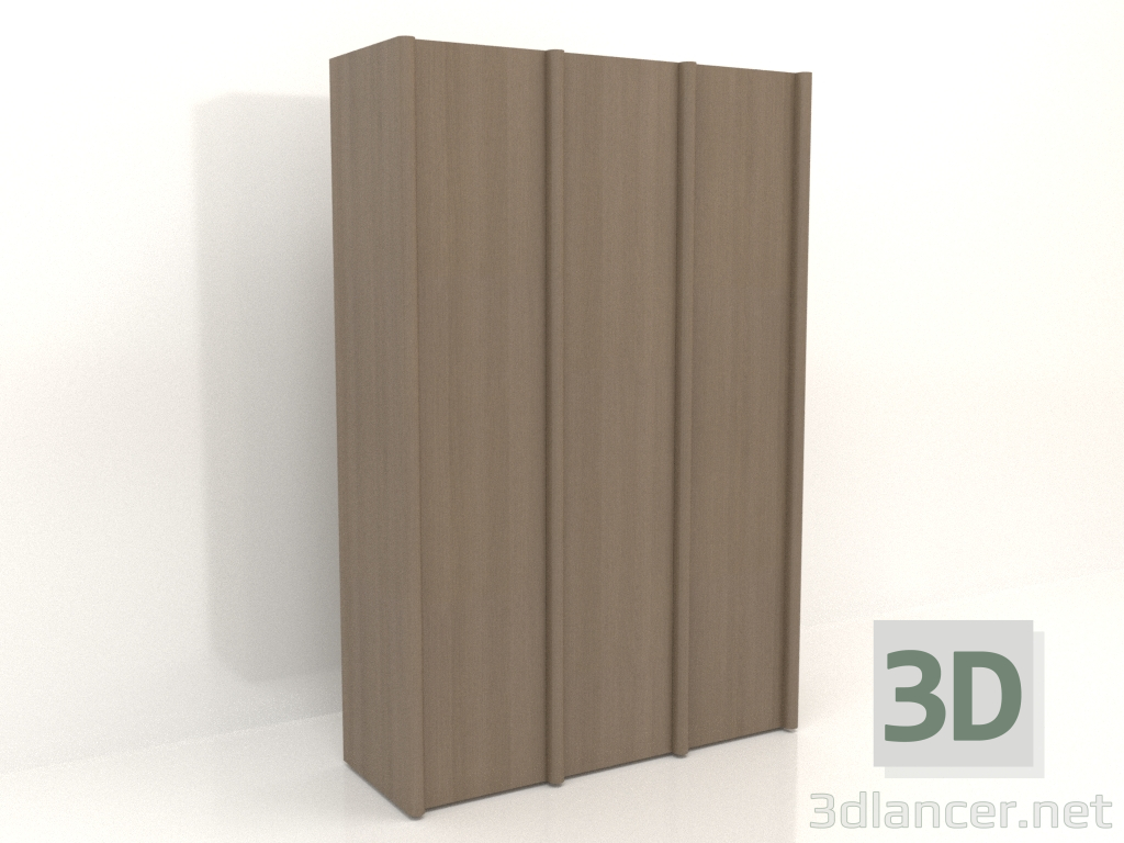 3d model Wardrobe MW 05 wood (1863x667x2818, wood grey) - preview