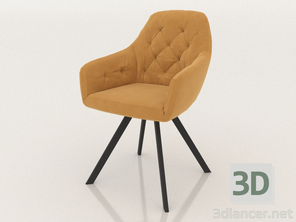 Modelo 3d Cadeira Glenn (Pêssego) - preview
