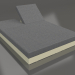 3D modeli Sırtlı Yatak 140 (Altın) - önizleme