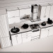 3d Kitchen model buy - render