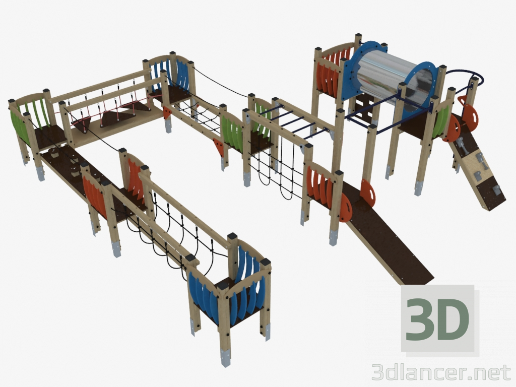 3D Modell Spielkomplex - Vorschau