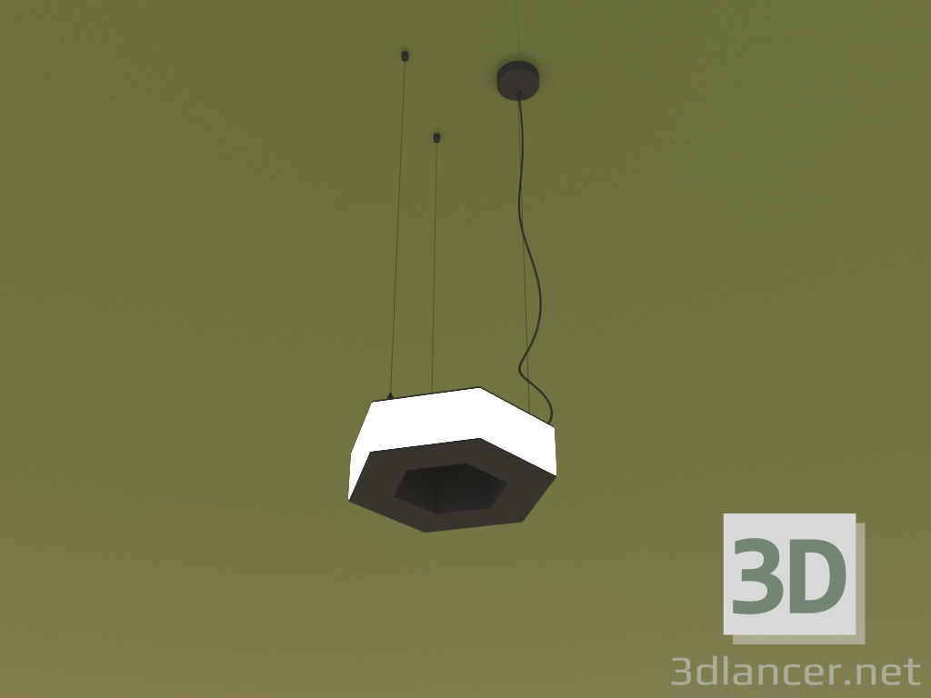 modèle 3D Luminaire HEXAGONE CTÉ (260 mm) - preview