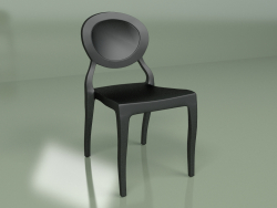 Cadeira Romola Empilhável (preta)