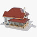 Haus Ziegel - 1 3D-Modell kaufen - Rendern