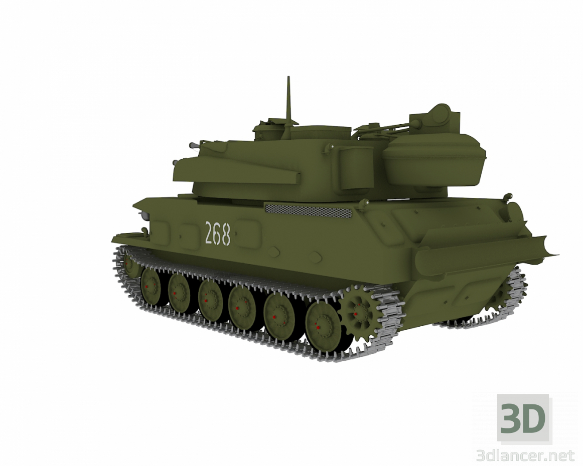 3D Shilka ZSU 23-4 modeli satın - render