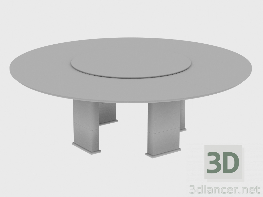 modello 3D Tavolo da pranzo EDWARD TABLE ROUND (d220xH74) - anteprima