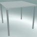 3D Modell Tisch MONZA (9203-01 (80x80cm), H 73cm, HPL weiß, Aluminium, weiß pulverbeschichtet) - Vorschau