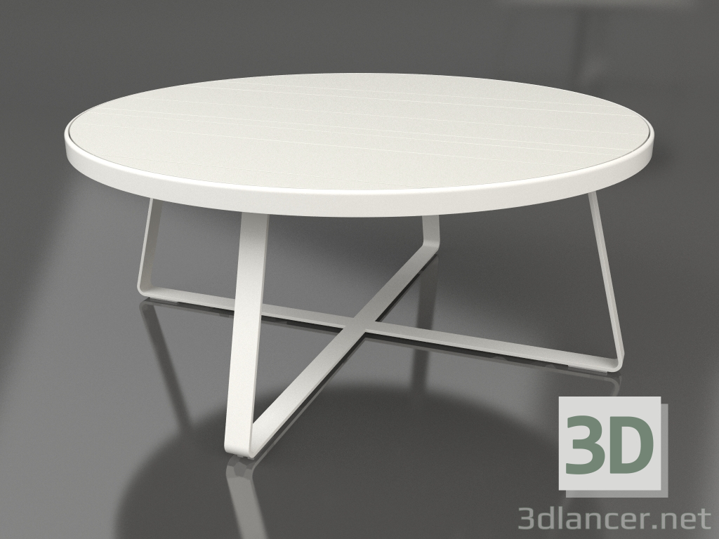 modello 3D Tavolo da pranzo rotondo Ø175 (Grigio agata) - anteprima