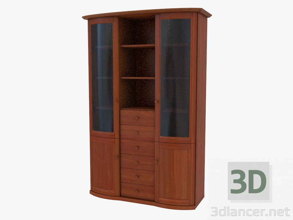 modèle 3D Mur de meubles (4808-84) - preview