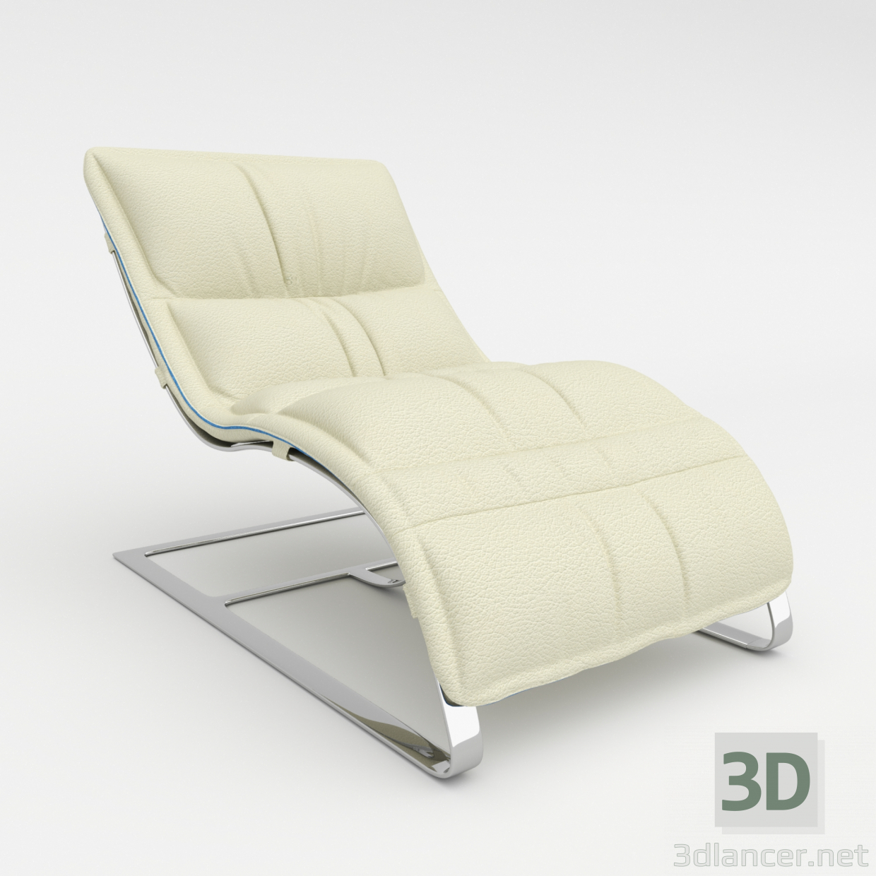 3d Armchair Lounge model buy - render