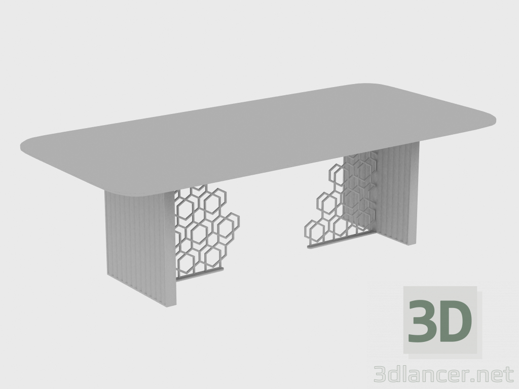 Modelo 3d Mesa de jantar EXCELSIOR TABLE RIBBING (250X110XH75) - preview