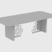 3D Modell Esstisch EXCELSIOR TABLE RIBBING (250X110XH75) - Vorschau