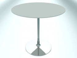 Tavolo da ristorante rotondo (RR20 cromato EPO1, Ø800 mm, H740 mm, base rotonda)