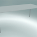 modello 3D Tavolo MONZA (9208-01 (80x180 cm), H 73 cm, HPL bianco, alluminio, verniciato a polvere bianco) - anteprima