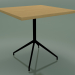 modello 3D Tavolo quadrato 5755 (H 74.5 - 80x80 cm, Rovere naturale, V39) - anteprima