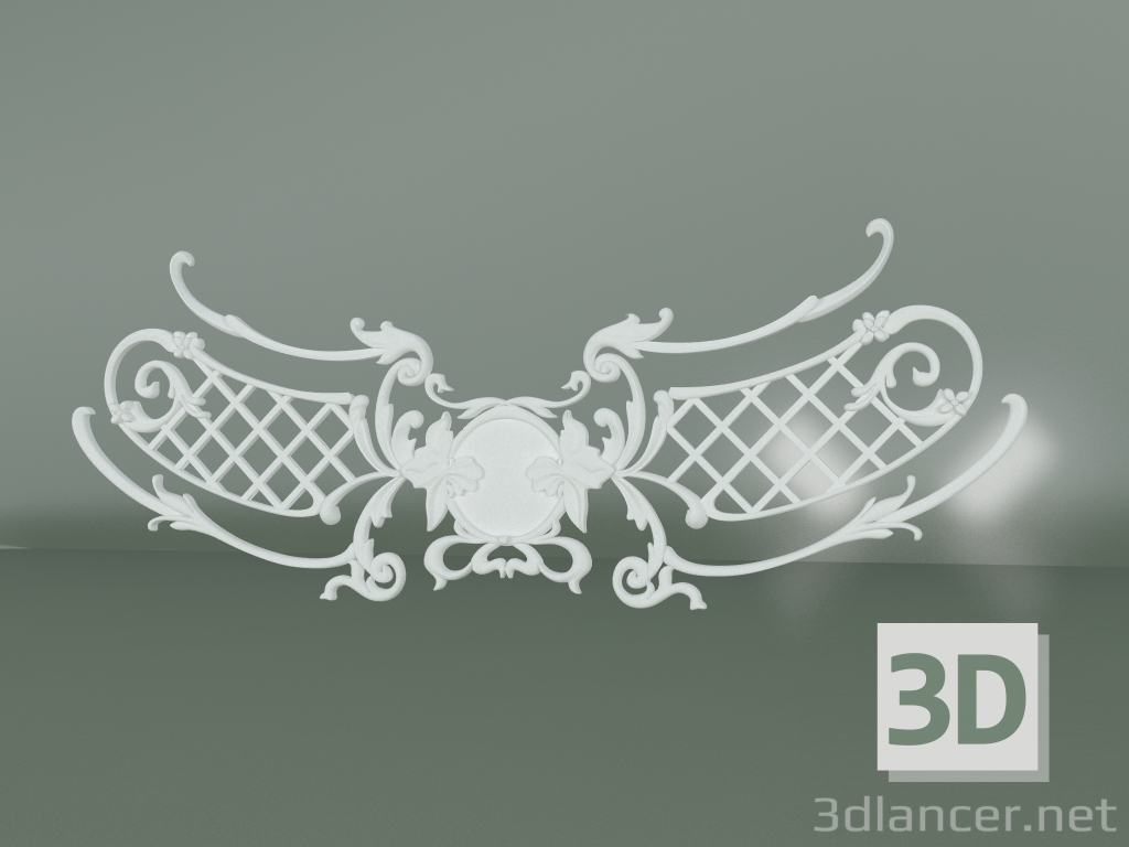 3D modeli Alçı dekorasyon elemanı ED065 - önizleme