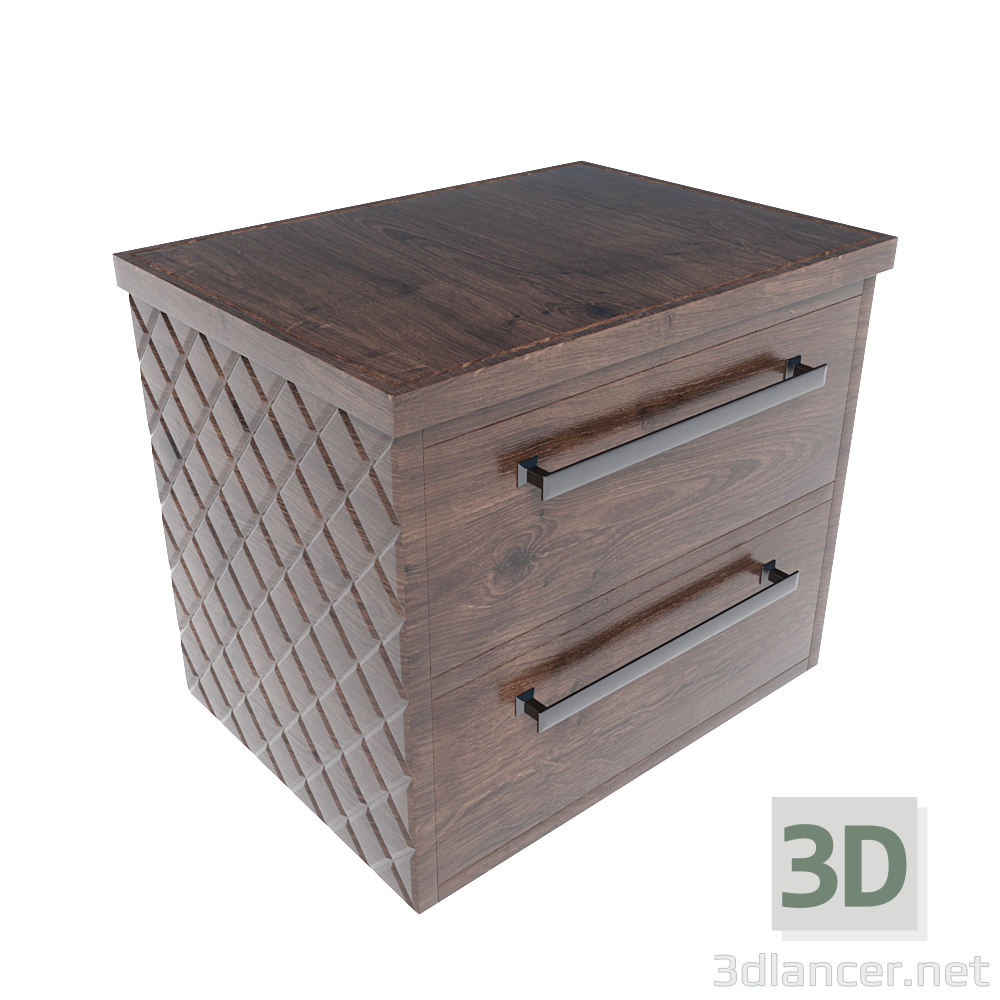 3d Bedside table model buy - render