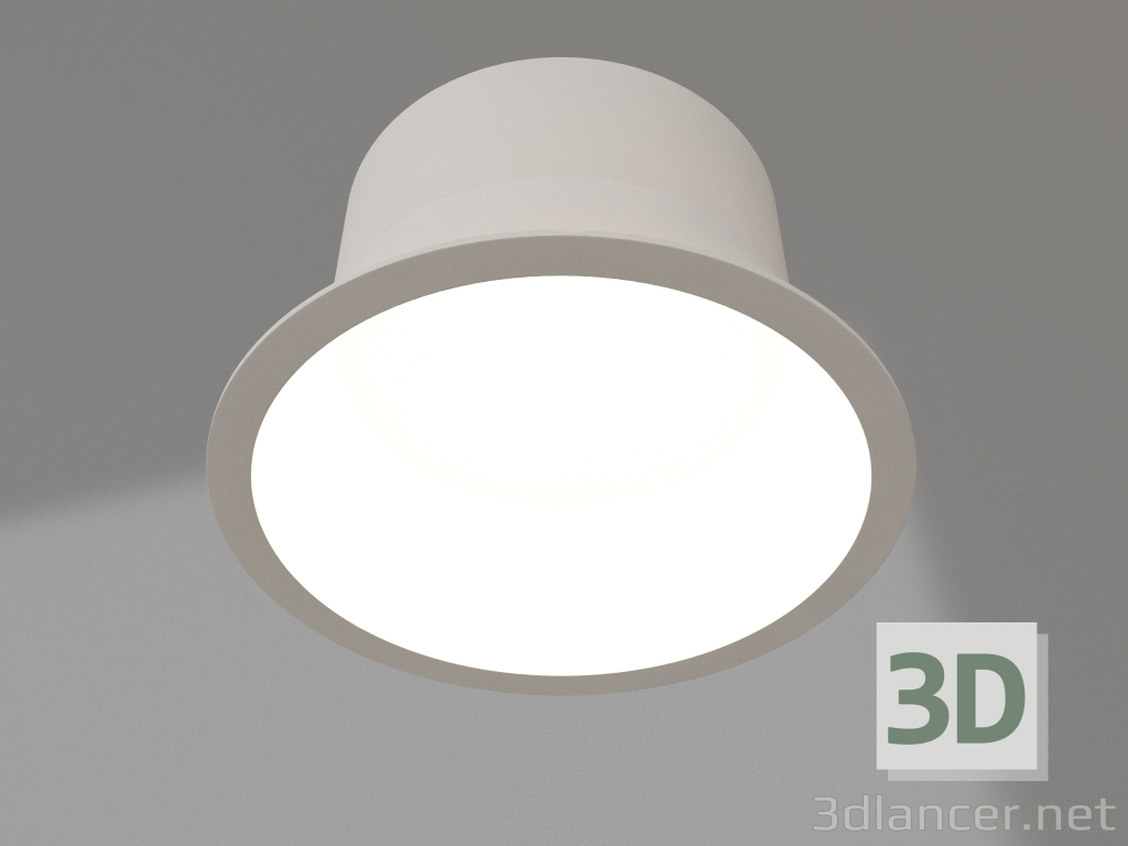 modello 3D Lampada MS-BREEZE-BUILT-R82-9W Warm3000 (WH, 85 gradi, 230V) - anteprima