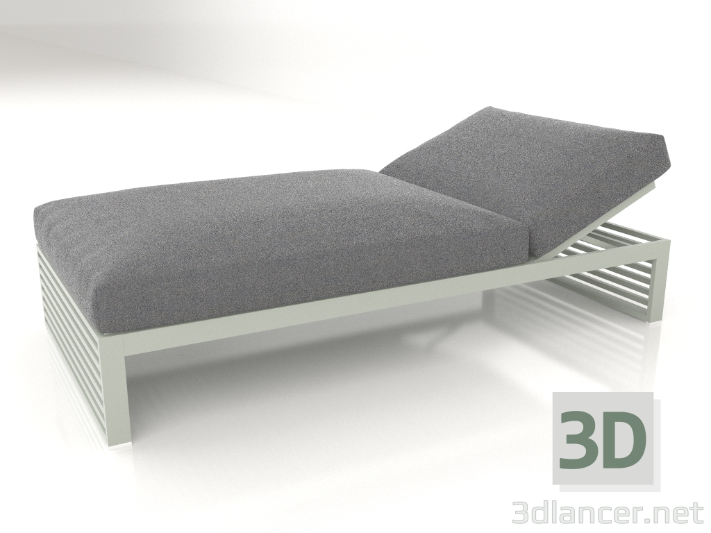 modello 3D Letto per riposo 100 (Grigio cemento) - anteprima