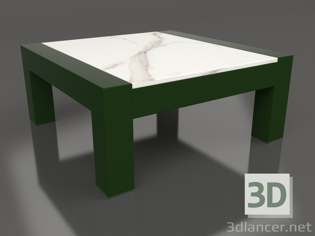 3d модель Бічний стіл (Bottle green, DEKTON Aura) – превью