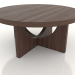 3d model Coffee table 900 mm (dark walnut) - preview