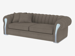 O sofá é moderno Karma direto (225x110x70)