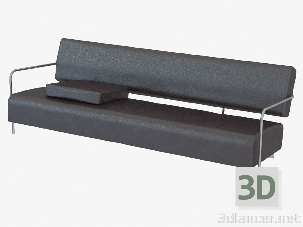 3d model Leather sofa Visofa - preview