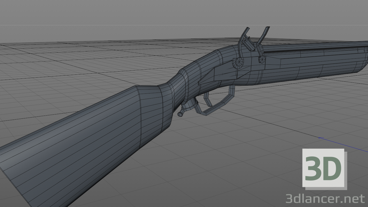 3D misket tüfeği modeli satın - render