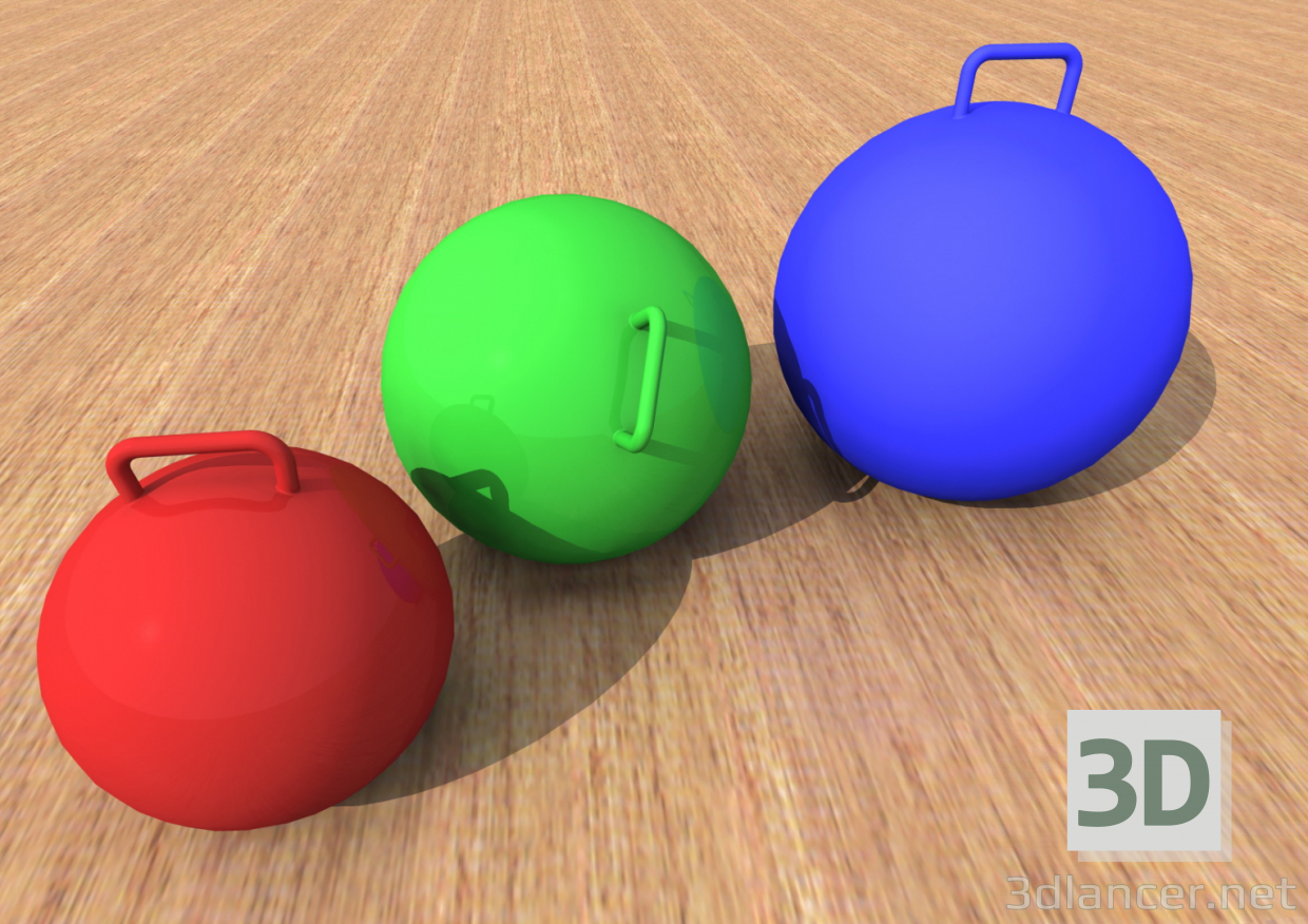 modèle 3D de Fitball. ballon de fitness acheter - rendu