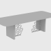 3D Modell Esstisch EXCELSIOR TABLE RIBBING (280X110XH75) - Vorschau
