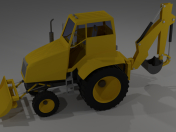Tractor (+ cuchilla, cubo, remolque)