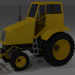 3d Трактор (+ відвал, ківш, причіп) модель купити - зображення