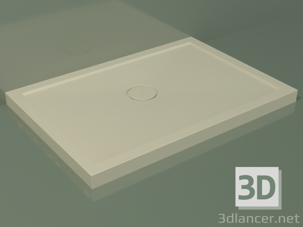 modello 3D Piatto doccia Medio (30UM0118, Bone C39, 100x70 cm) - anteprima