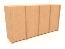 Modular wardrobe ST 07 (1530х409х816, wood mahogany veneer)