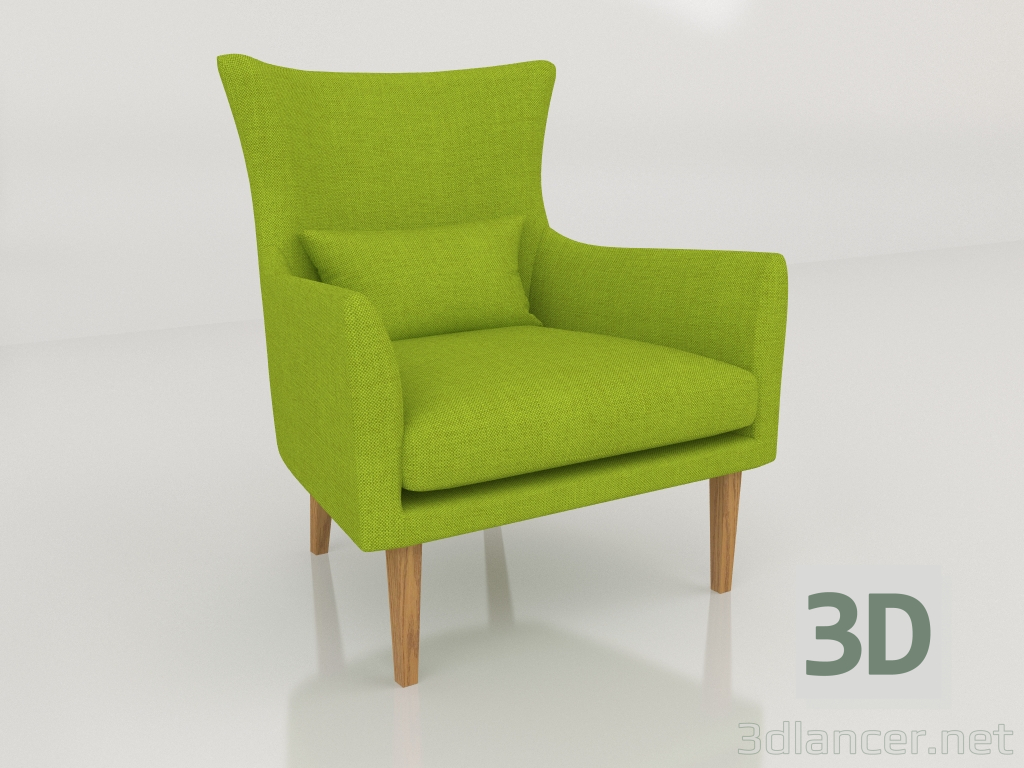 3d модель Элеганза кресло – превью