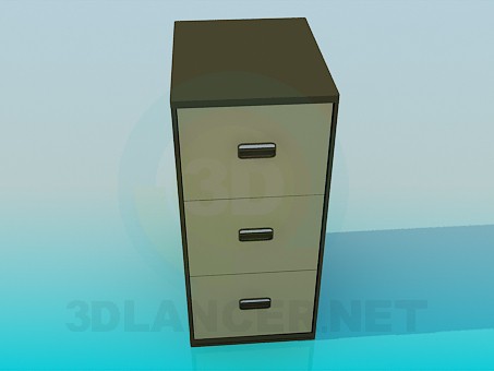3d model Vertical cabinet - preview