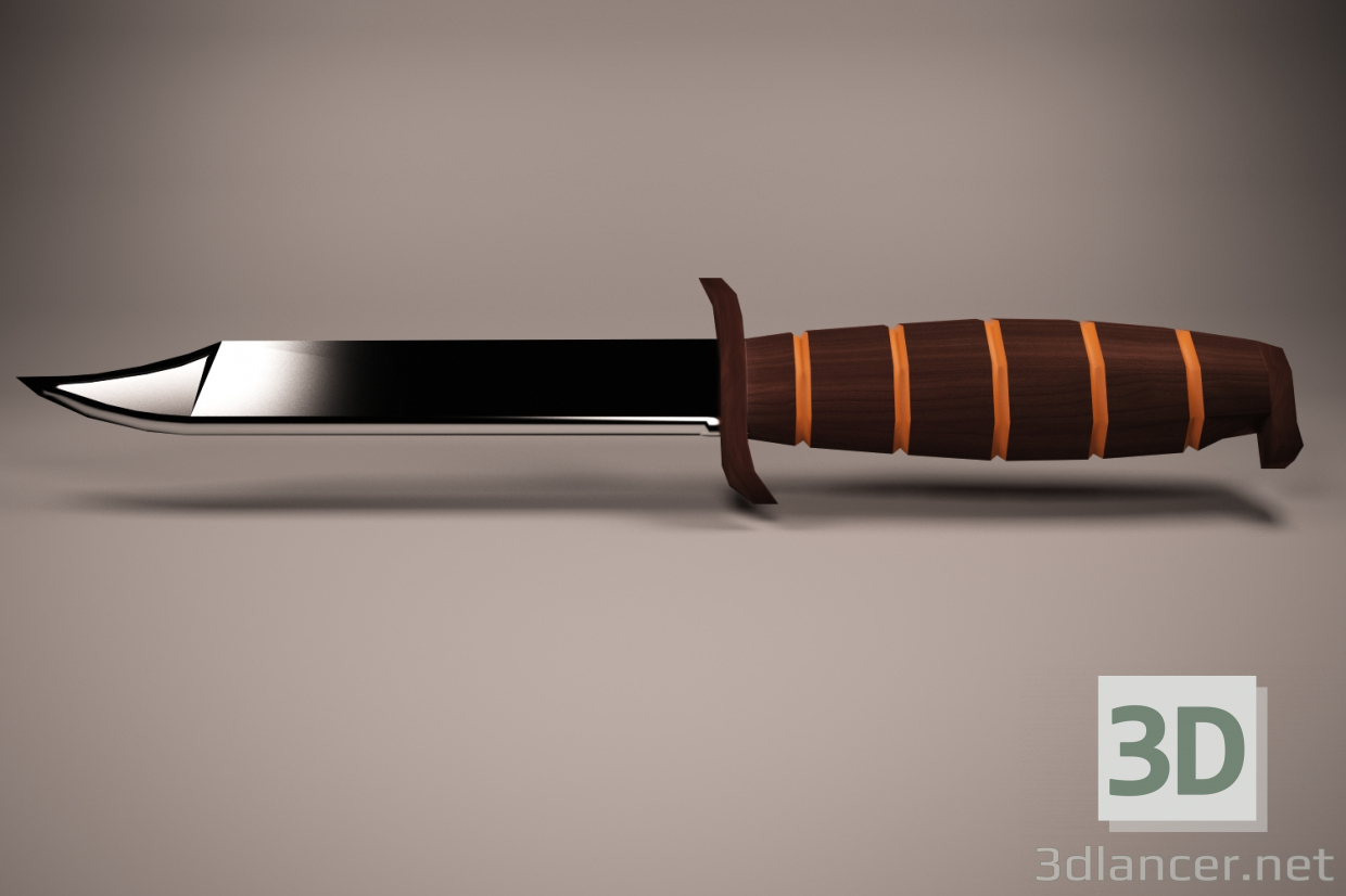 3d knife, weapon, knife, weapon model buy - render