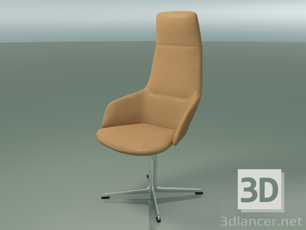 3D modeli 4 destekli sandalye ofisi 1923 - önizleme