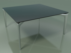 Quadratischer Tisch 6709 (H 36,5 - 77 x 77 cm, Rauchglas, LU1)