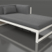 3d model Modular sofa, section 2 right (Agate gray) - preview