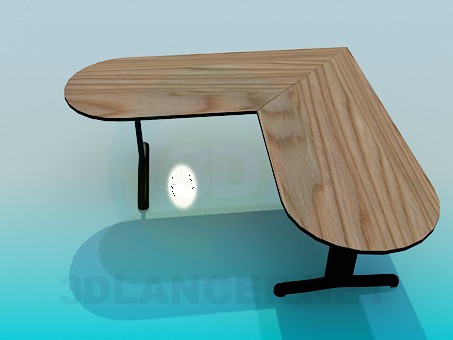 3d model Corner table - preview