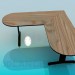 3d model Corner table - preview