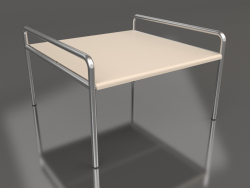 Couchtisch 76 mit Aluminium-Tischplatte (Sand)