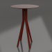 3d model Mesa de bar (rojo vino) - vista previa
